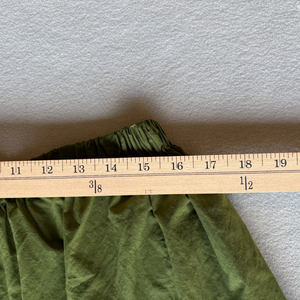 NWT Universal Thread Tiered Maxi Skirt Green Olive Long Cotton Blend Large - Picture 2 of 4